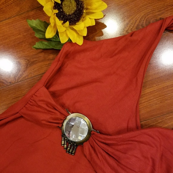 **SALE**Vertigo Paris Halter Cinnamon Halter Size Med - Picture 4 of 8